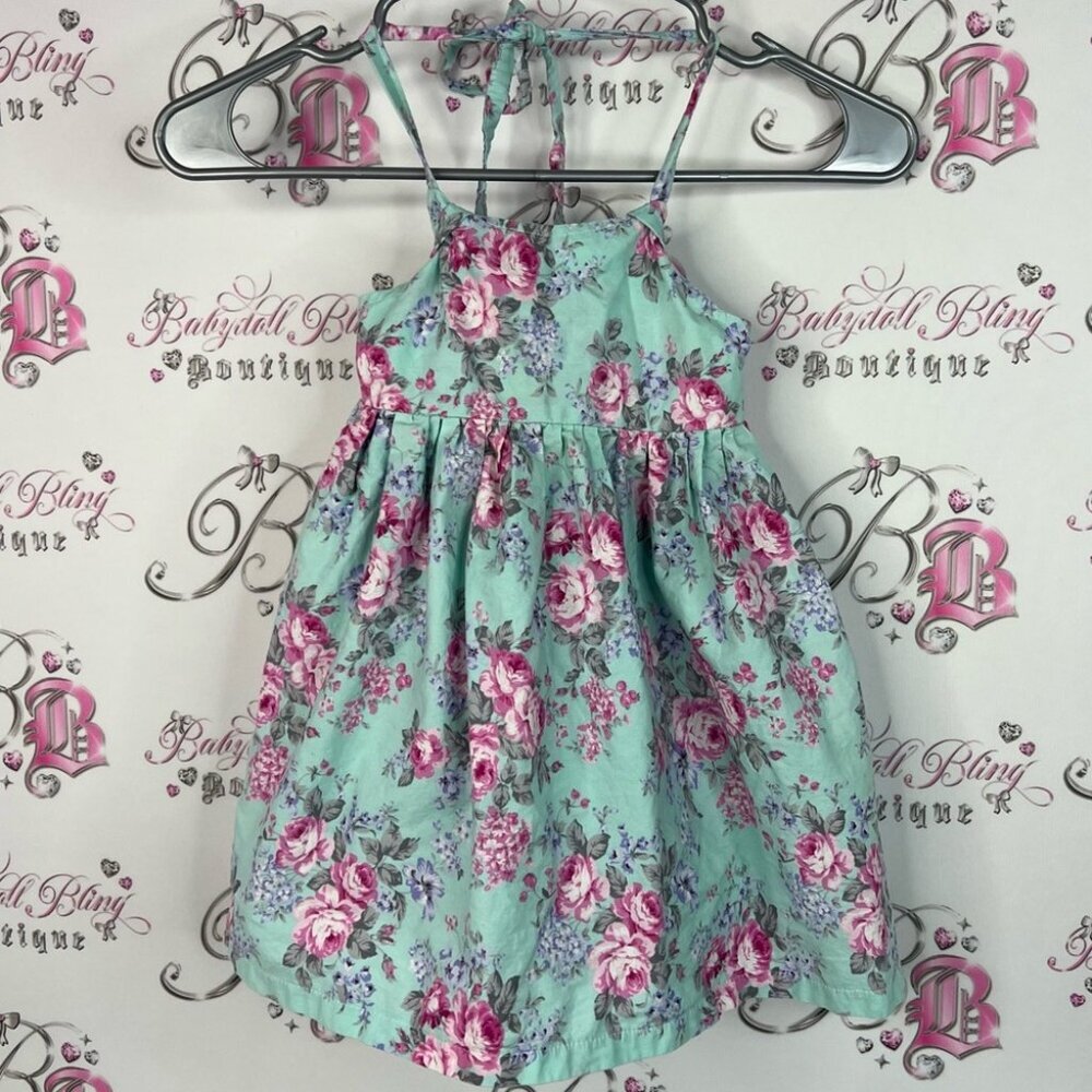Iya Leigh boutique dress kids Floral Dress with Pink and Purple Accents